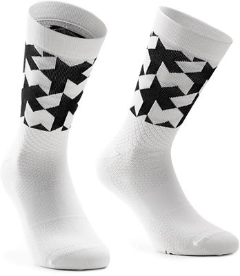 Assos Monogram Evo Cycling Socks - Holy White - S/M, Holy White